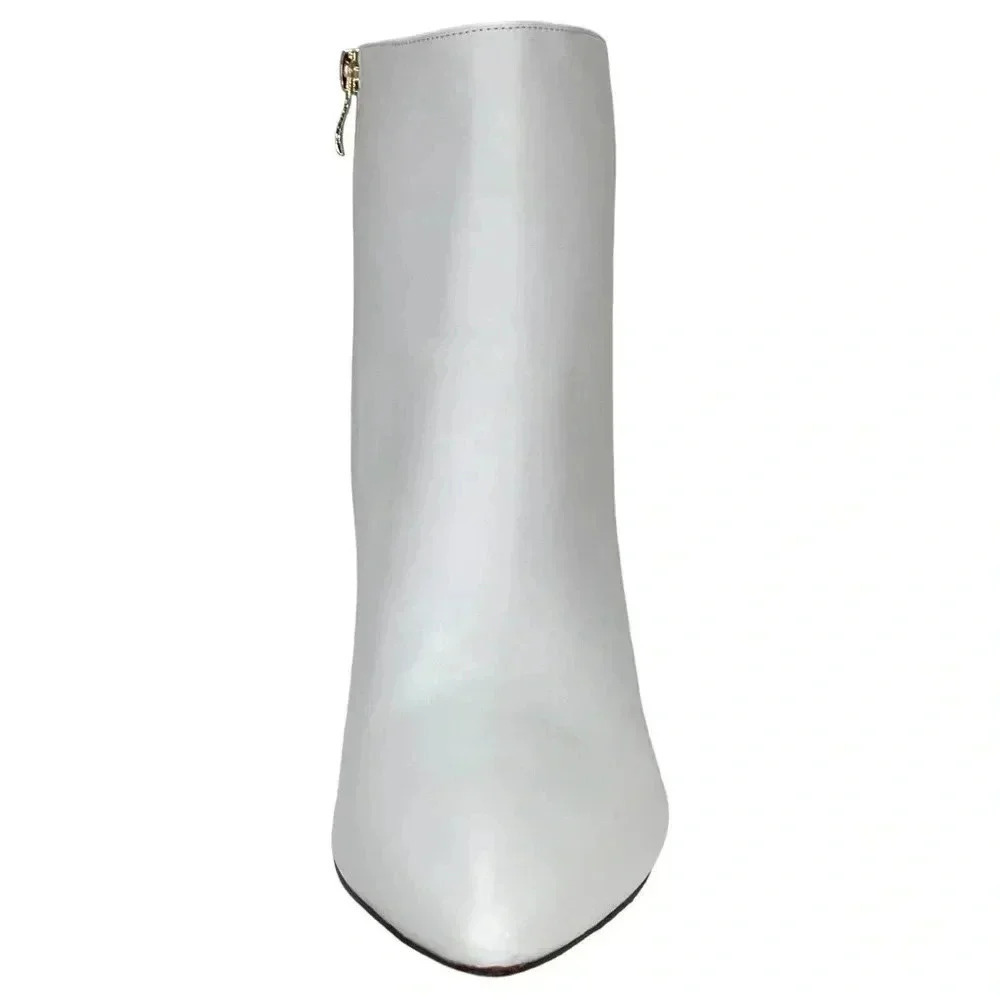 SMASH Shoes Chiku White Faux Leather Womens Ankle Boots Size 11M - Picture 8 of 13